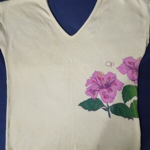 Rare - Vintage 1977 OP (Ocean Pacific) Sunwear, Crop Top w/ V Neck &  V Back.